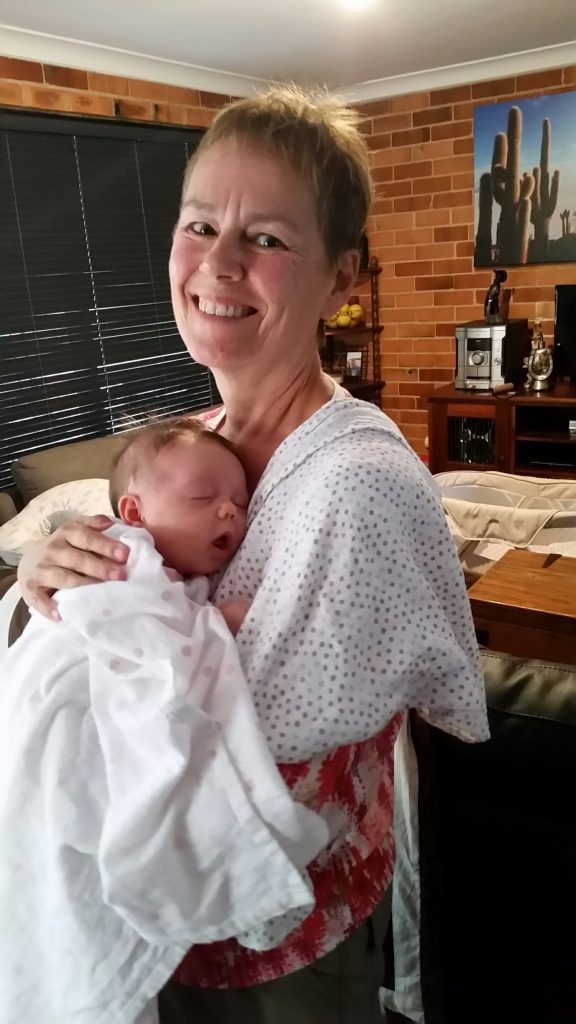 Cindy with baby Amy
