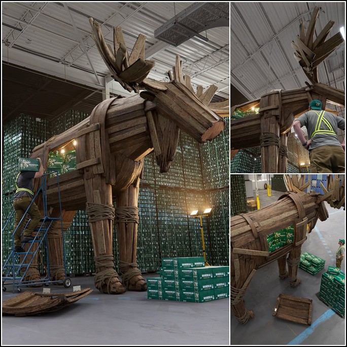 Trojan moose mosaic